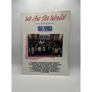 We Are The World Sheet Music Piano Voice Guitar Michael Jackson Lionel Richie
